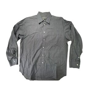 Banana Republic check dress shirt Men's size Large black